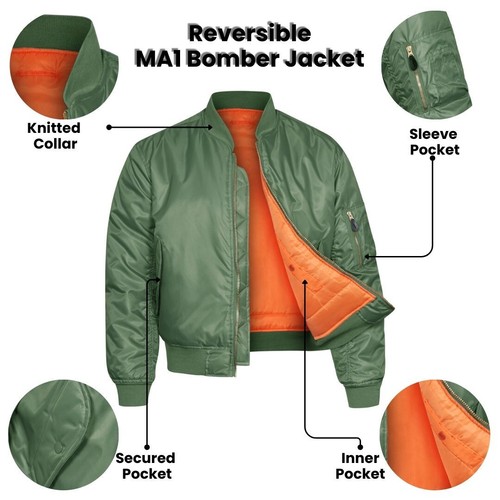 Bomber jacket ma1 flight pilot - flight,