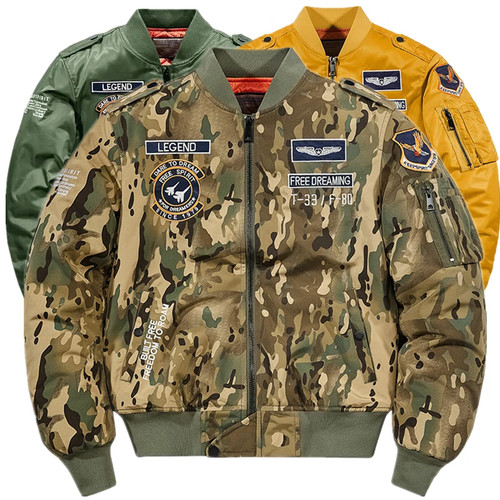 Winter mens bomber jacket - jacket, ma1