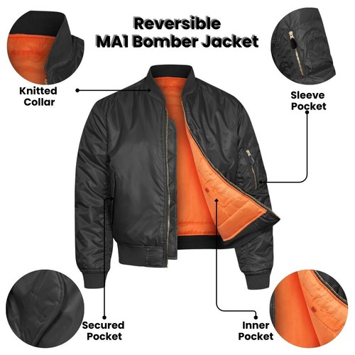 Bomber jacket ma1 flight pilot - ma1,