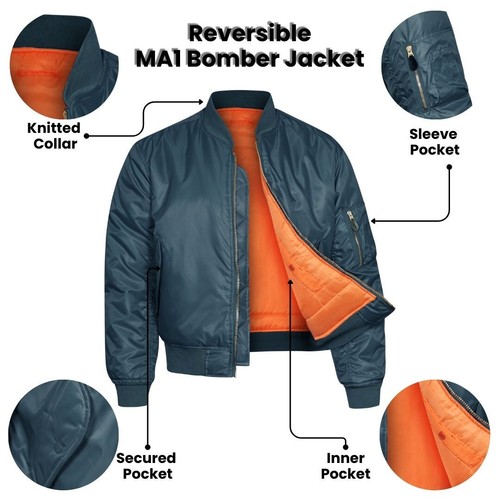 Bomber jacket ma1 flight pilot - ma1,