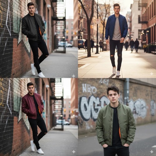 Mens bomber jacket ma1 - bomber, army